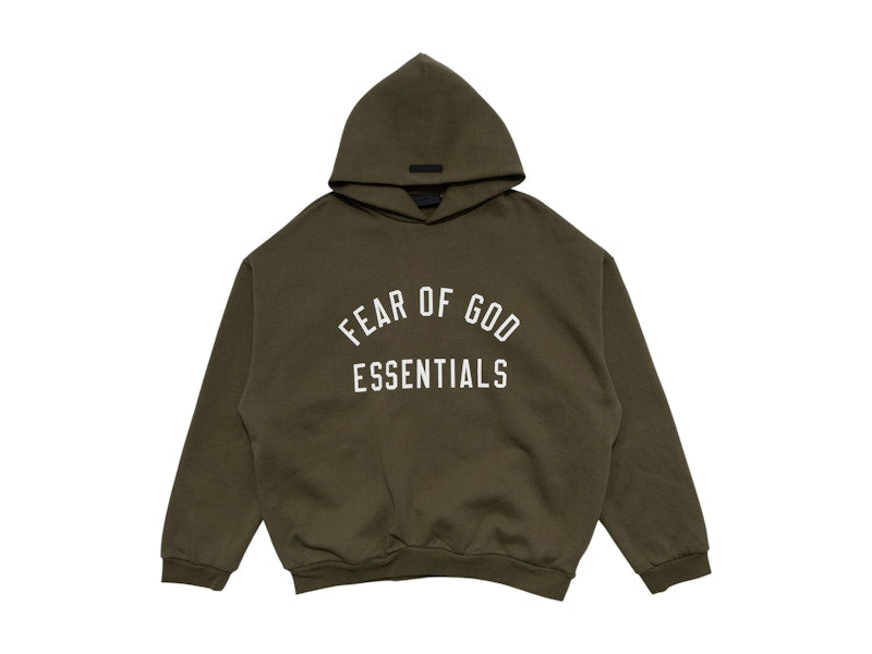 Fear of God Essentials Fleece Hoodie Military