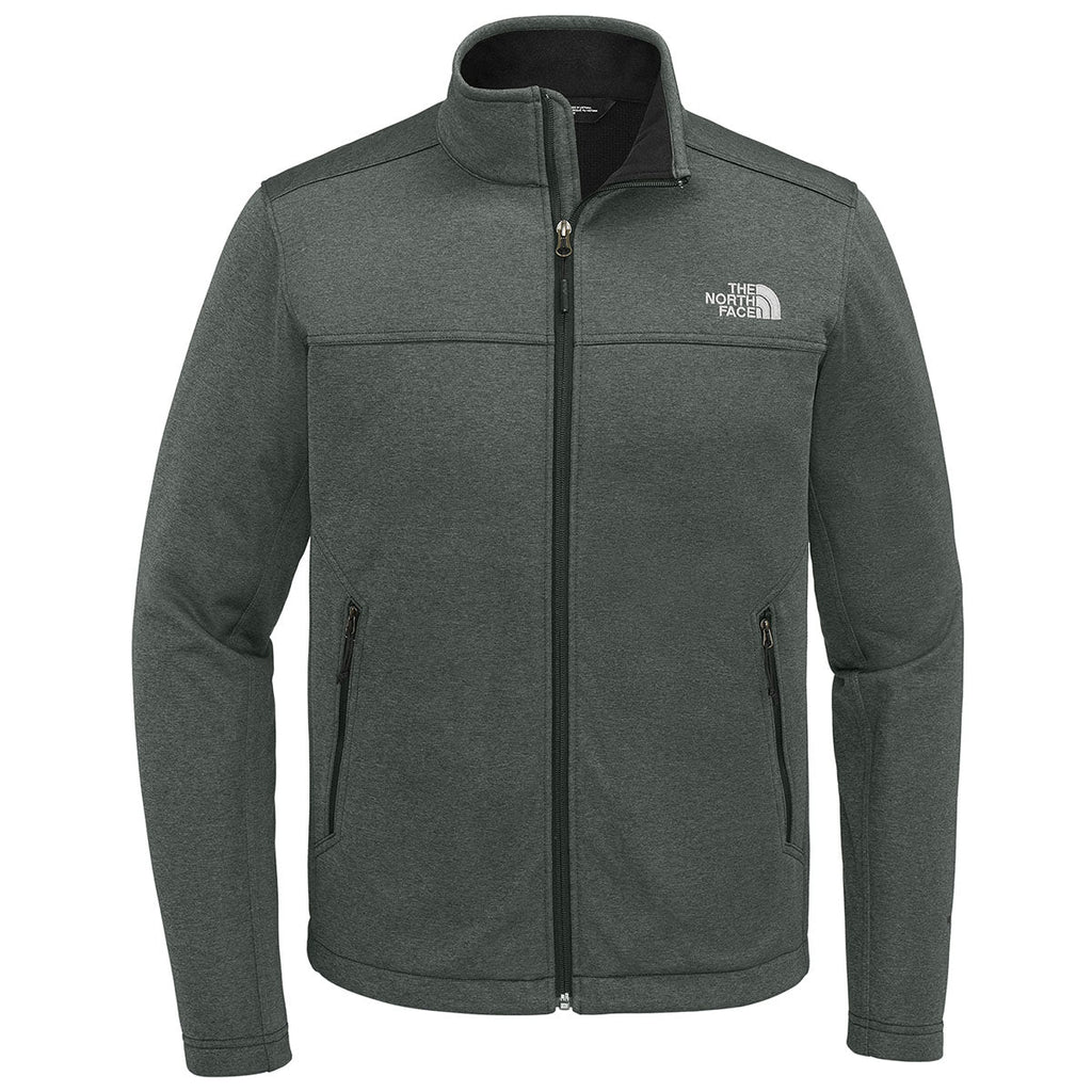 The North Face Men's TNF Dark Grey Heather Chest Logo Ridgewall Softshell Jacket