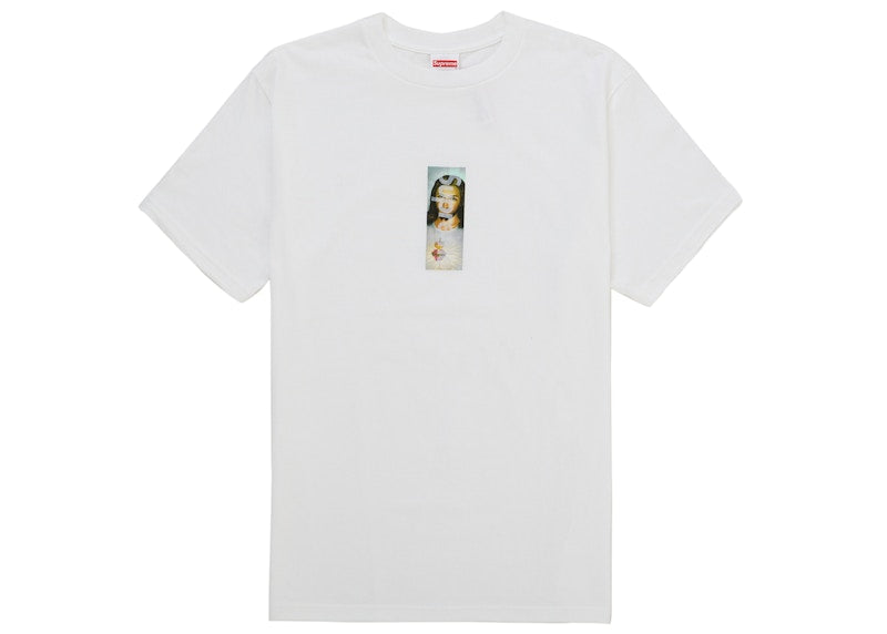 Supreme Prayer Card Box Logo Tee White