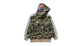 adidas x BAPE Relaxed Fit Track Camo Shark Full Zip Hoodie Green